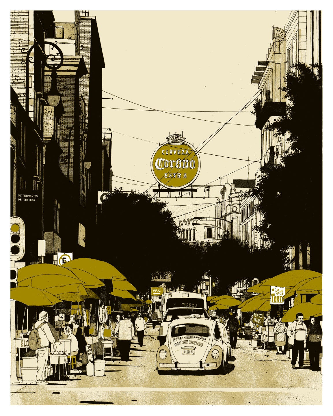 Evan Hecox - Mexico City II Print | Arkitip, Inc.